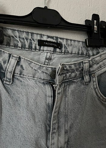 Trendyol & Milla Gri Bol Kesim Kadın Kot Pantolon