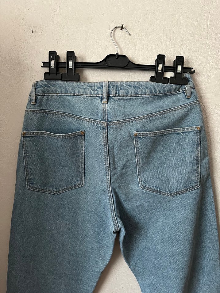 Klasik Düz Kesim Kot Pantolon - Görsel 5