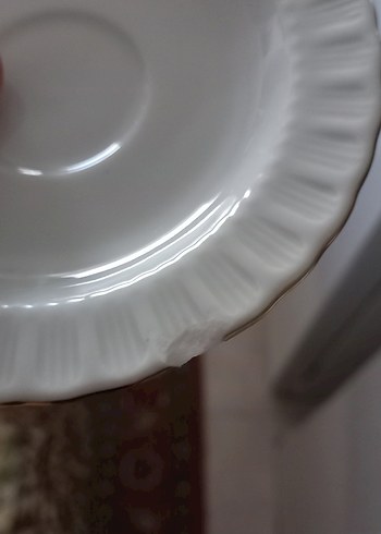 Beyaz Altın Kenarlı 6'lı Fincan ve Tabak Seti - Görsel 3