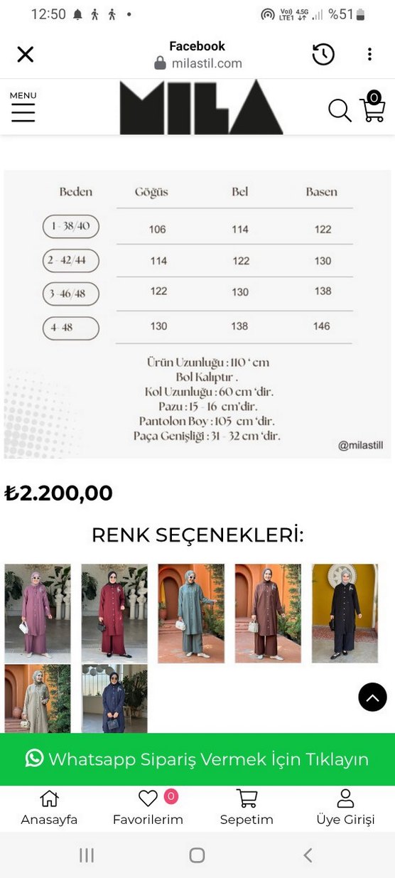 Düğmeli Bej Kadın Tunik takım - Görsel 3