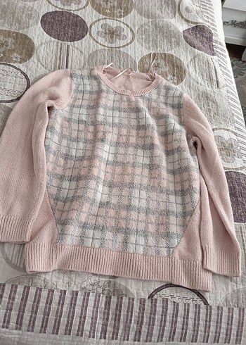 Pembe Triko Kadın Kazak - Görsel 2