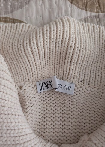 Bej Kadın Triko Yakalı Kazak - Görsel 4