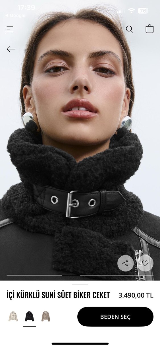 Kemer Detaylı Siyah Deri Mini Şort - Görsel 3