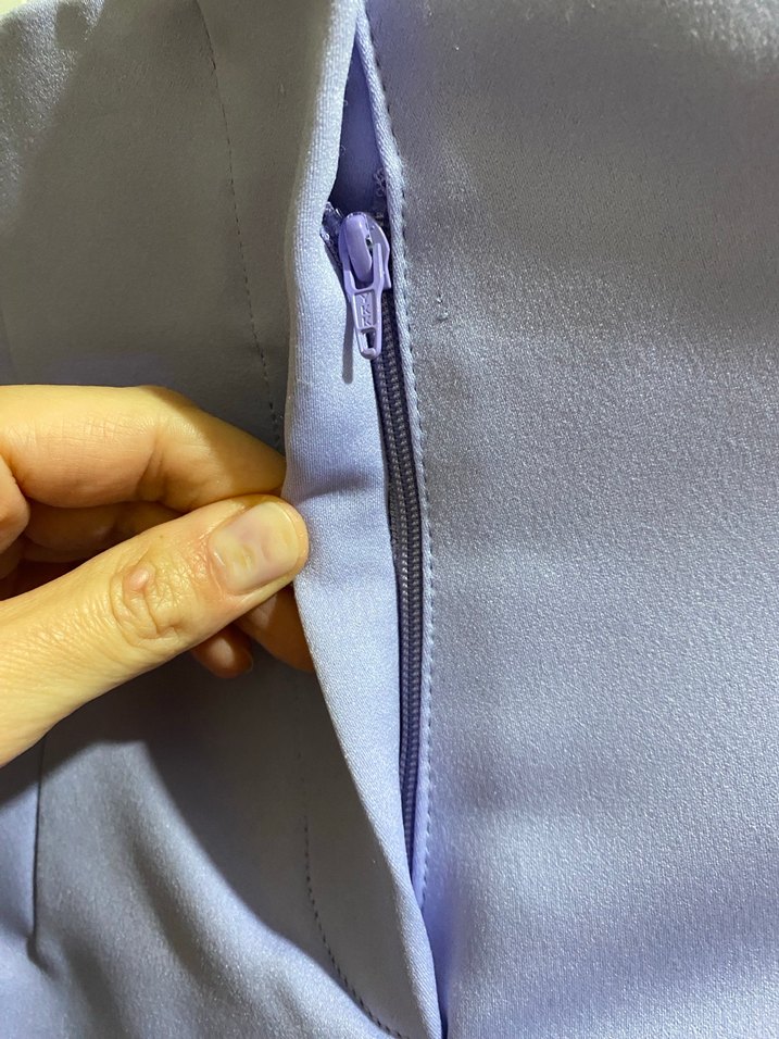 Mor Pilili Kadın Kumaş Pantolon - Görsel 5