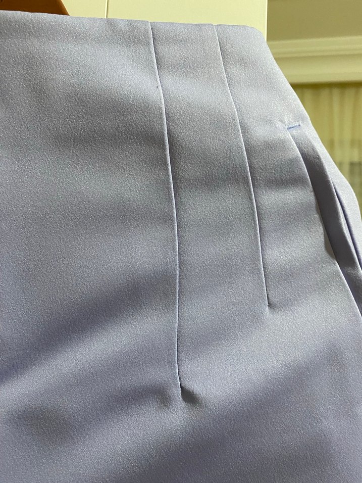 Mor Pilili Kadın Kumaş Pantolon - Görsel 2