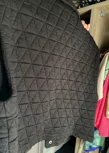 Düğmeli Gri Kadın Yelek, Normal Boy - Görsel 6