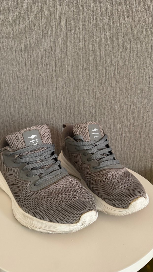 Gri Bağcıklı erkek Spor Ayakkabı - Görsel 2