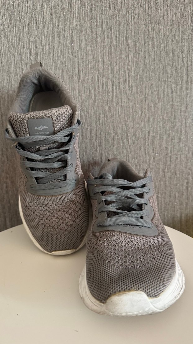 Gri Bağcıklı erkek Spor Ayakkabı - Görsel 4