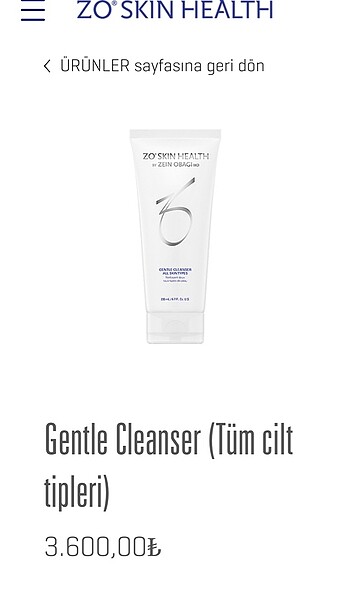 Bioderma Zo skin health Gentle Cleanser (Tüm cilt tipleri) için yüz yıkam