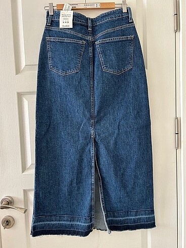 m Beden lacivert Renk Pull and bear midi etek