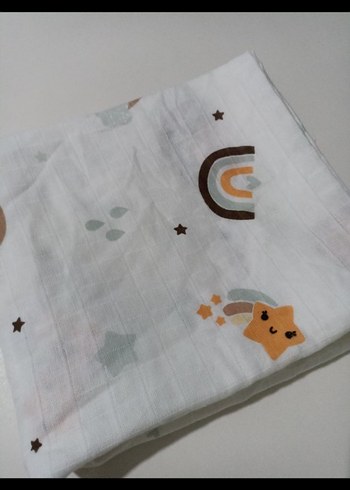 %100 muslin bebek battaniyesi - Görsel 3