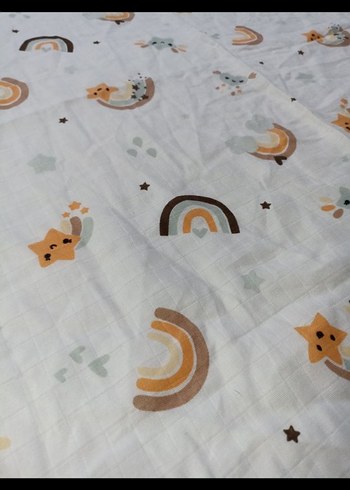 %100 muslin bebek battaniyesi - Görsel 2