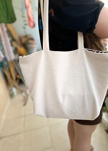 Çift taraflı leoparli canta - Görsel 7