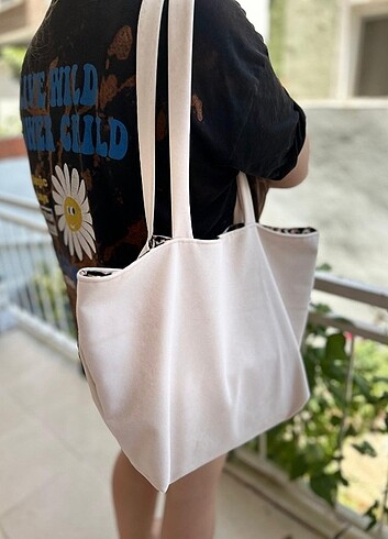 Çift taraflı leoparli canta - Görsel 9