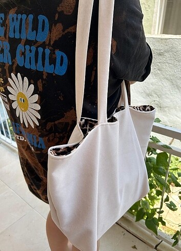 Çift taraflı leoparli canta - Görsel 10