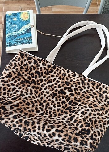 Çift taraflı leoparli canta - Görsel 14