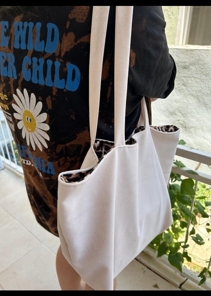 Çift taraflı leoparli canta - Görsel 2