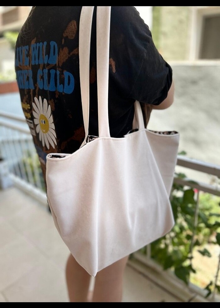 Çift taraflı leoparli canta - Görsel 4