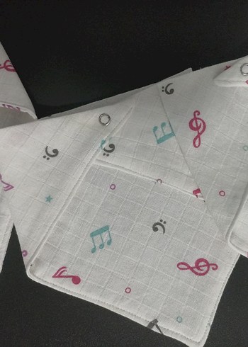 desenli muslin bebek yakaligi - Görsel 4