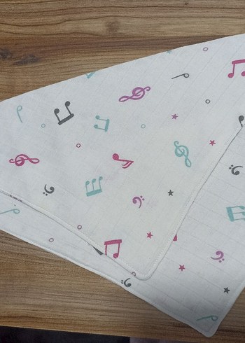 desenli muslin bebek yakaligi - Görsel 3