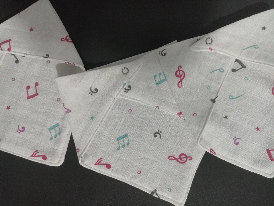 desenli muslin bebek yakaligi - Görsel 4