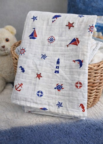 %100 Muslin bebek battaniyesi - Görsel 2