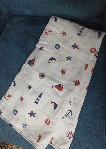 %100 Muslin bebek battaniyesi - Görsel 3