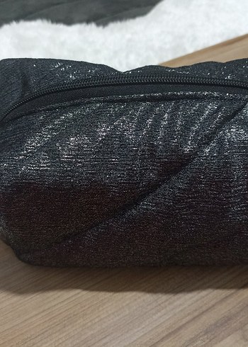 Fermuarlı Siyah Kadın Makyaj Çantası - Görsel 4