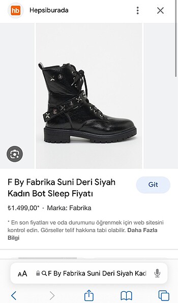 Fabrika F By Fabrika Suni Deri Siyah Kadın Bot Sleep