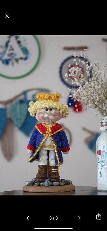  Beden Küçük Prens Amigurumi