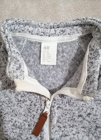 6-9 Ay Beden gri Renk H&M erkek bebek hırka