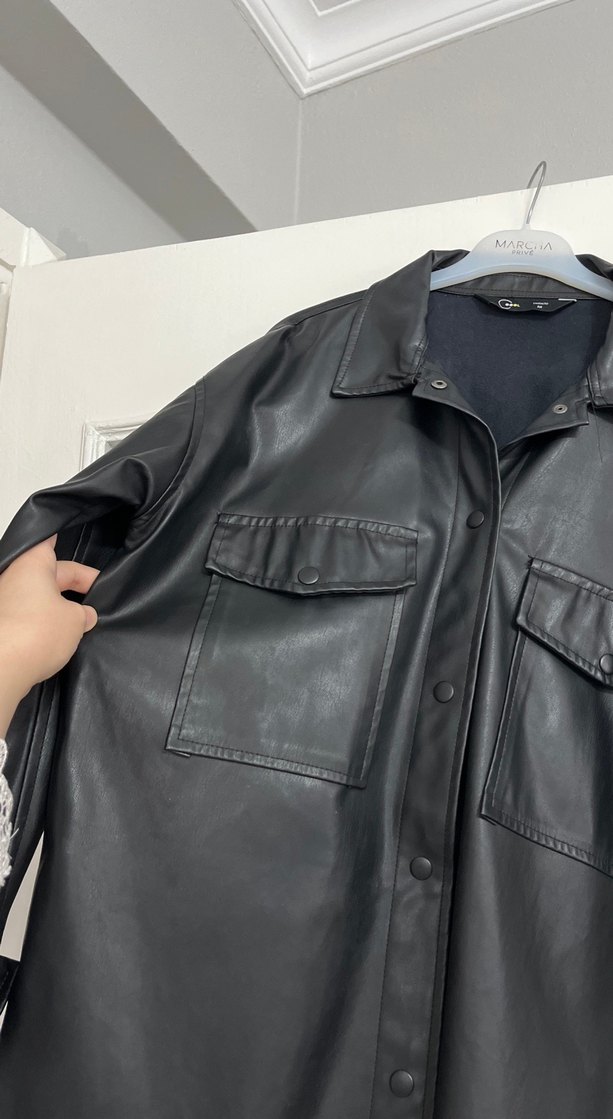 Deri gömlek kadın - Görsel 5