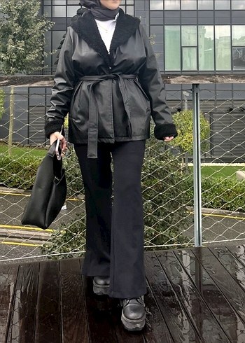 Deri ceket kadın - Görsel 2