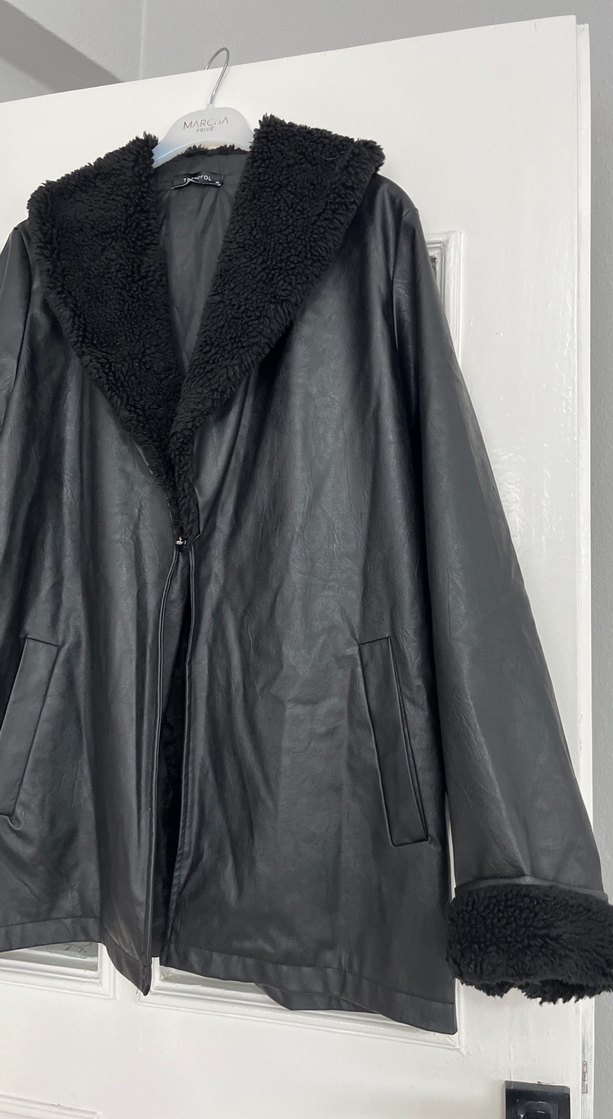 Deri ceket kadın - Görsel 4