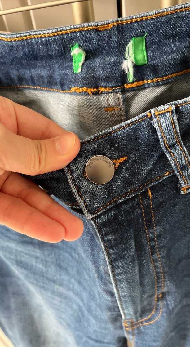 Kadın Mavi Denim Normal Kesim Kot Pantolon - Görsel 3