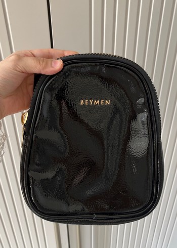 Beymen Parlak Siyah Yılan Derisi Desenli Deri Çanta - Görsel 2