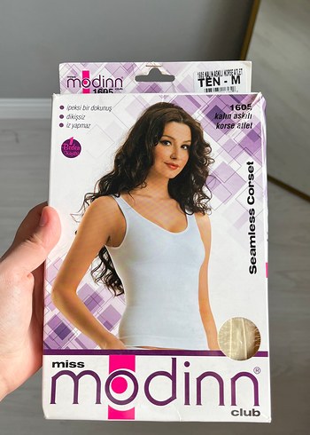 Beyaz Mini Seamless Korset Atlet korse atlet - Görsel 2