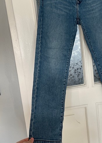 Kadın Mavi Regular Fit Denim Pantolon - Görsel 4