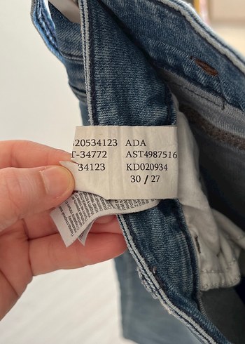 Kadın Mavi Regular Fit Denim Pantolon - Görsel 8