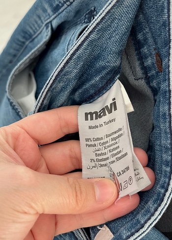 Kadın Mavi Regular Fit Denim Pantolon - Görsel 7