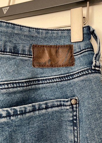 Kadın Mavi Regular Fit Denim Pantolon - Görsel 6