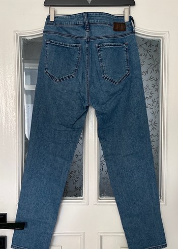 Kadın Mavi Regular Fit Denim Pantolon - Görsel 5