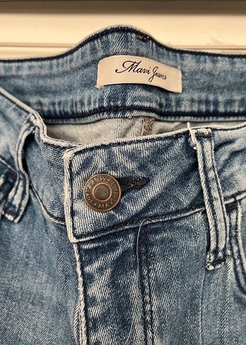 Kadın Mavi Regular Fit Denim Pantolon - Görsel 3