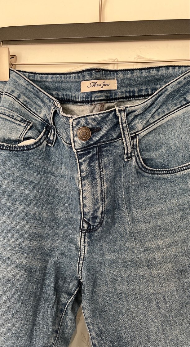 Kadın Mavi Regular Fit Denim Pantolon - Görsel 2
