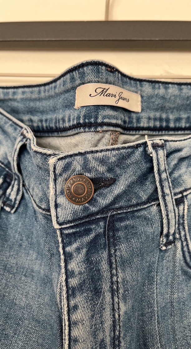 Kadın Mavi Regular Fit Denim Pantolon - Görsel 3