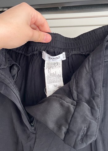 Siyah Kadın Midi Kumaş Pantolon - Görsel 8