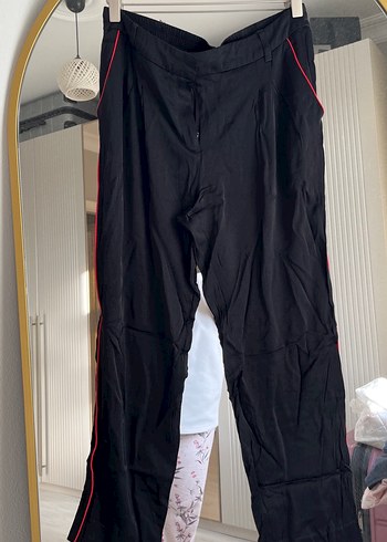 Siyah Kadın Midi Kumaş Pantolon - Görsel 5