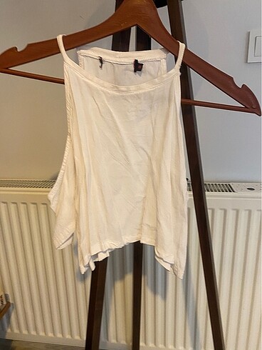 Diğer Polyester omzu açık crop bluz