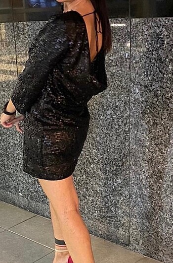 Pullu Elbise - Görsel 7