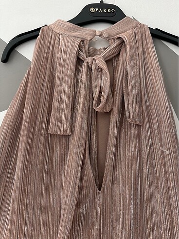 Simli Kumaş Elbise - Görsel 4